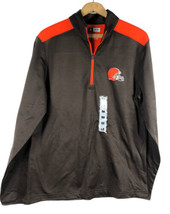 Cleveland Browns 1/4 Zip Pullover Medium Mens Knit NFL Shirt Light Jacke... - $37.18