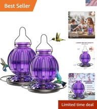 Charming Hanging Hummingbird Feeders - Durable Glass, Easy to Refill, Pu... - $45.00