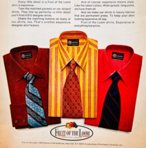 1970 Fruit Of The Loom Dress Shirts Advertisement Vintage Clothing Fashi... - $24.99