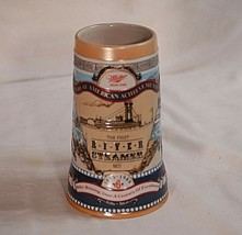 Miller High Life Great American Achievements Beer Stein 1989 First River Steamer - £19.41 GBP