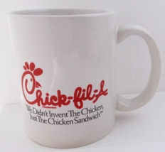 CHICK-FIL-A 1995 Logo Cows Eat Mor Chikin Coffee Cup Mug - £11.44 GBP