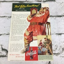 Coca Cola Santa Claus 1942 Vintage Print Ad Advertising Art - £7.72 GBP