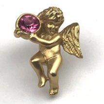 Cherub Angel pin Vintage Gold Tone Valentine’s Day By Avon - £7.87 GBP