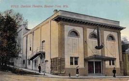 Davison Theater Theatre Beaver Dam Wisconsin 1916 postcard - £5.83 GBP