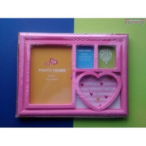 Photo Frame Pink Color Acrylic with 4 Photo Positions - £11.73 GBP