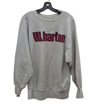 Vintage UPENN Wharton Business School Grey Reverse Weave Champion Sweats... - $199.99