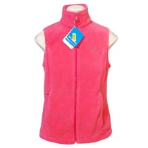 NWT Columbia Womens Benton Springs Fleece Vest Coral Pink Size Small - £27.14 GBP