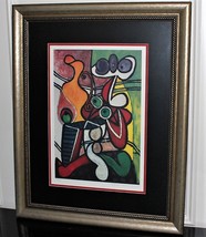 Pablo Picasso Still Life on Pedestal Limited Edition Framed 32 x 40 Print Signed - £586.69 GBP