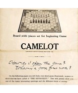 Camelot 1930 Chess Board Game Manual Parker Brothers Antique Ephemera E3 - $27.43 CAD