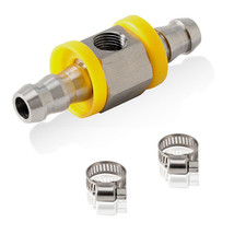 3/8  Fuel Line Fuel Pressure Gauge Sensor T-Fitting Adapter 1/8-27 NPT - $10.52
