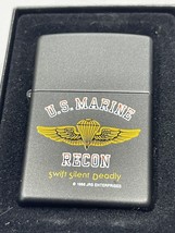 Ultra Rare 1988 US Marines Recon Swift Silent &amp;  Deadly Zippo Lighter - $75.95
