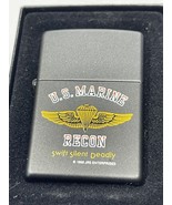 Ultra Rare 1988 US Marines Recon Swift Silent &amp;  Deadly Zippo Lighter - £60.63 GBP