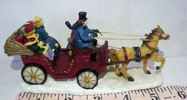 Grandeur Noel Victorian Village Open Carriage and Horse Ride 2001 Repaired  - £17.41 GBP