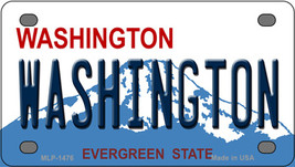 Washington Novelty Mini Metal License Plate Tag - £11.72 GBP