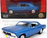 1966 Chevrolet Chevelle SS 396 1/24 Scale Diecast Model - Showcasts BLUE... - $34.64