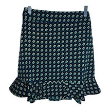 Band of The Free COLETTE TEAL DIAMOND MINI A Line Ruffle SKIRT Women Sma... - £17.35 GBP