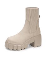 FITORY Women&#39;s Chelsea Ankle Boots Tan Size 11 Lightweight Chunky Heel - $122.96 MXN