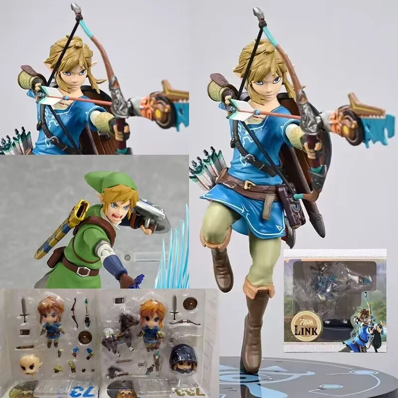 Anime Legend of Zelda Figure Sky Sword Breath of the Wild 413 Figma 153 733 - £21.10 GBP+