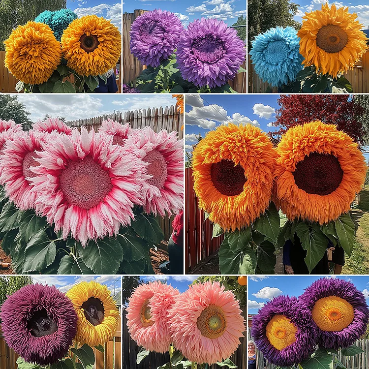 50 Seeds All Color Enchanting Giant Teddy Bear Sunflower - £7.93 GBP