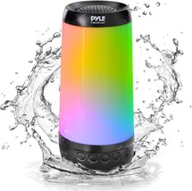 Pyleusa Floating Pool Speaker W/Lights Show, Waterproof Bluetooth, Black - $67.99