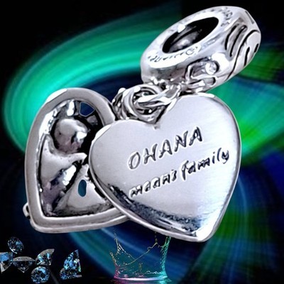 Pandora Heart Stitch & Angel Pendant Disney Parks 791092C01 US SELLER  Item image 4