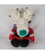 Vintage Applause Rare Santabell Jingle White Reindeer Moose  Santa Suit ... - $23.23 CAD