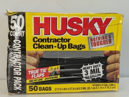 HUSKY Heavy Duty 3 Mil 42 Gal Garbage Trash Contractor Clean-Up Bags (50... - $688.14 MXN