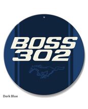 Ford Mustang Boss 302 Car Vehicle Logo Poster Metal Round Sign 8x8in Vin... - €21,47 EUR
