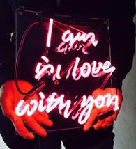 New &#39;I&#39;m in love with you&#39; Wedding Love Bar Pub Art Neon Sign 11&quot;x7&quot; - £54.29 GBP