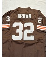 Jim Brown Signed Cleveland Browns NFL Football Jersey COA - $4,732.70 MXN