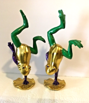 Mardi Gras PGG Flipping Hand Standing Frogs - $16.99