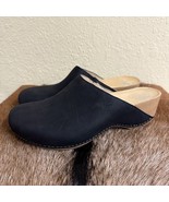 Dansko Talulah Milled Nubuck Women EU 40 US 9.5-10 Black Leather Slip On... - $135.82 CAD