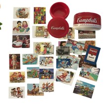 Vintage Campbell Soup Postcards and Bowl - £35.52 GBP