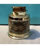 Vintage Collectibles Table Lighter Gas World Map Gold Tone - €28,35 EUR