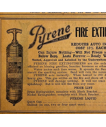 1917 Pyrene Fire Extinguishers Advertisement Chas Miller Automobilia F14A - $56.12 CAD