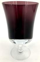Denby Mirage Plum Water Juice Wine Glass Goblet Sweden 6.5&quot; x 3.5&quot; Purple VTG - £38.78 GBP