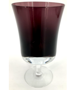 Denby Mirage Plum Water Juice Wine Glass Goblet Sweden 6.5&quot; x 3.5&quot; Purpl... - £38.98 GBP