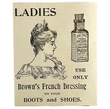 Brown&#39;s French Shoe Boots Dressing 1894 Advertisement Victorian Polish 3... - $19.99