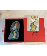 Spirit of The Sea Sasaki Crystal Matt Lamb Glass Sculpture Box Card ML50... - $2,648.12 MXN