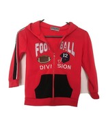Victory League Boys Red Full Zip Sweatshirt Hoodie Jacket Size 7 - £24.52 GBP