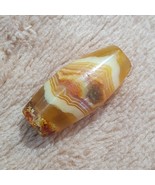 Antiguo ojo yemení ágata Oriente Medio amarillo ágata grano AMD-14 - $1,666.96 MXN