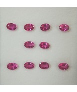 Natural Rubellite Oval Facet Cut 6X4mm Fuschia Pink Color FL Clarity Loo... - £41.73 GBP