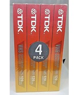 VHS Tapes Revue 6 Hr Superior Quality TDK - T-120  T-120RV 4 pack - £12.53 GBP
