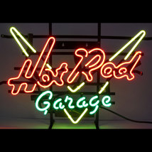 Hot Rod Garage Auto Car Garage Dealer Neon Sign 16&quot;x16&quot; - £109.30 GBP