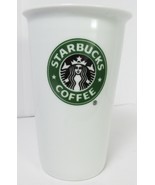 2010 Starbucks Classic Mermaid Logo Ceramic White Double Wall Cup Mug Tu... - £17.95 GBP