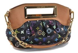 Auth Louis Vuitton Monogram Multicolor Judy PM 2Way Hand Bag Black - £1,676.36 GBP
