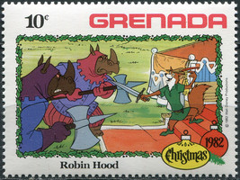 Grenada 1982. Robin Hood fighting guards (MNH OG) Stamp - £3.19 GBP