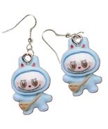 Creepy Cute Resin FUFU MONSTER BUNNY Funky EARRINGS Fang Smile Novelty J... - €6,69 EUR