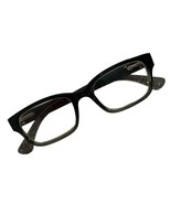Foster Grant Womens Plastic Eyeglass Frames Black Silver Metal Floral De... - $24.75