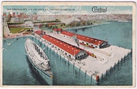 Postcard New Terminals Of C &amp; R Line &amp; D &amp; C Line Foot Of East St Cleveland Ohio - £2.36 GBP